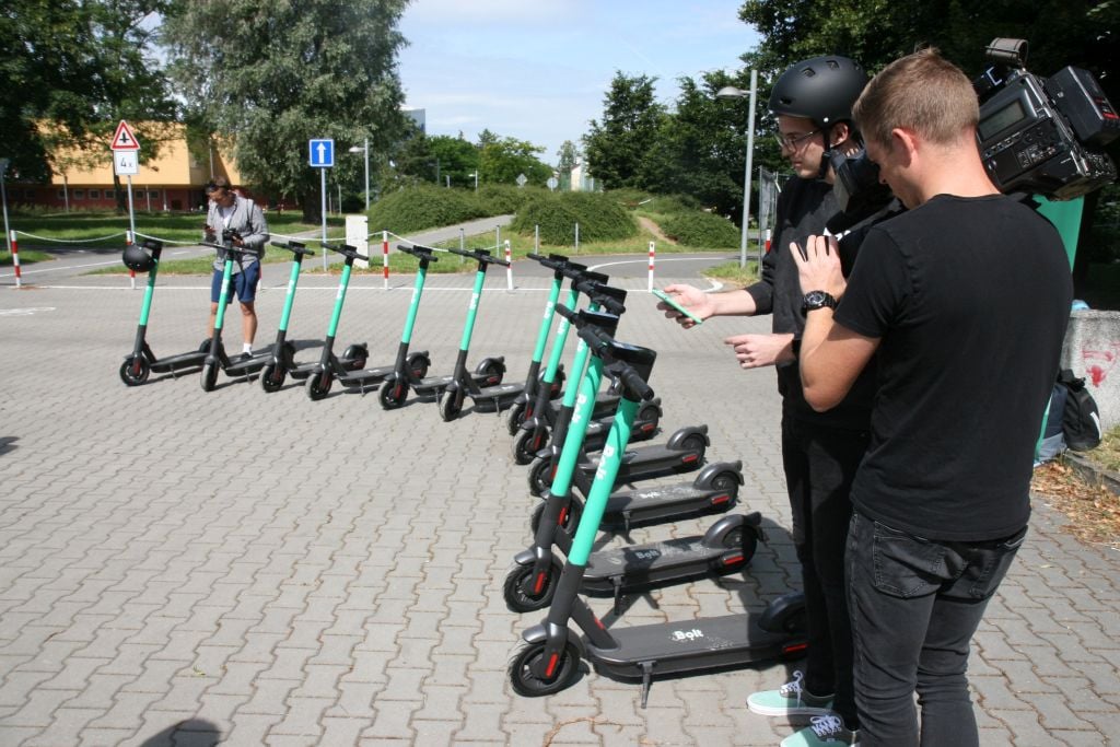 Bolt koloběžky v Olomouci