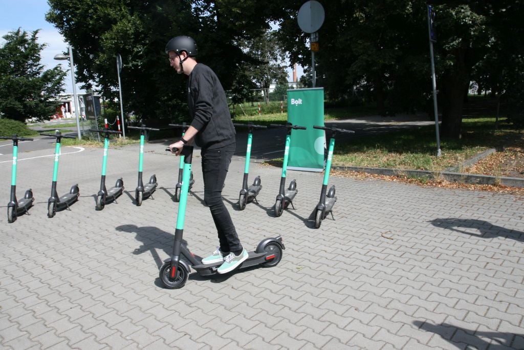 Bolt koloběžky v Olomouci