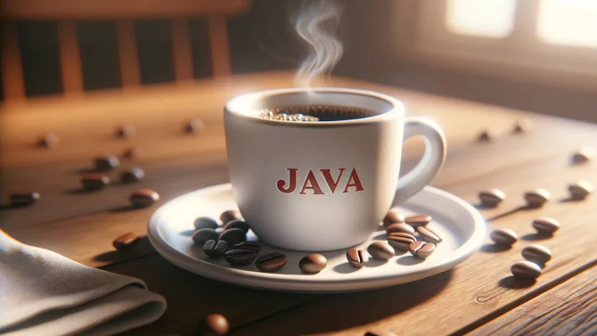 Java káva hrnek