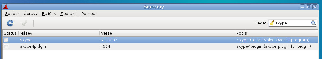 Salix: instalace Skype