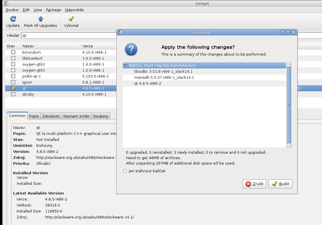 Salix: instalace Skype