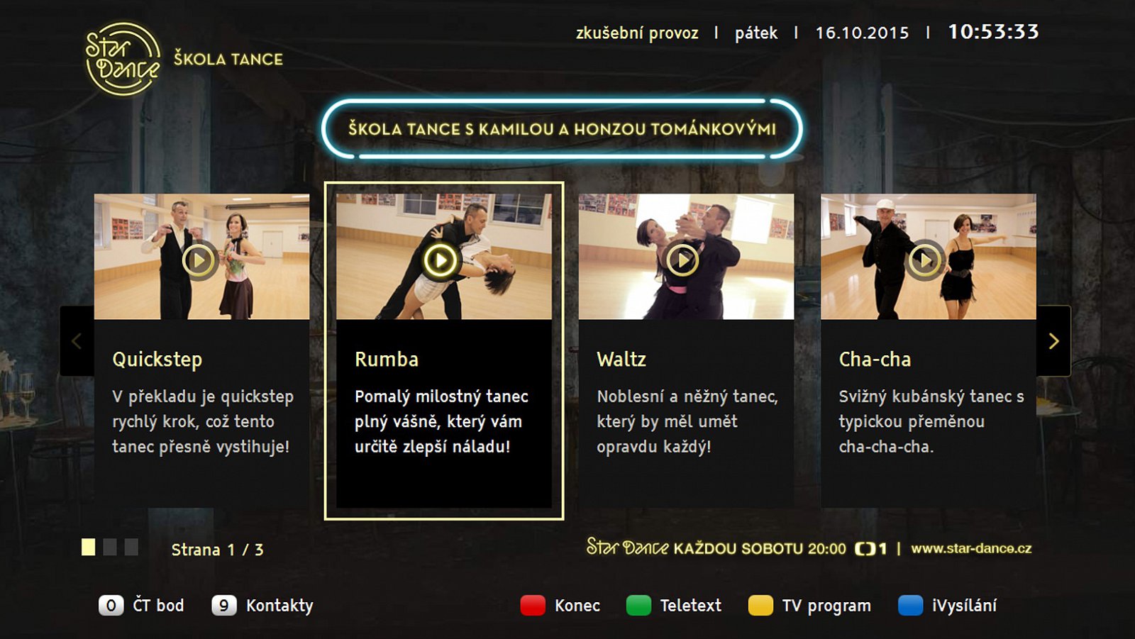 Česká televize s hybridní aplikací StarDance VII