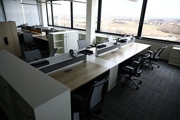 Příprava nového open space prostoru pro zaměstnance.