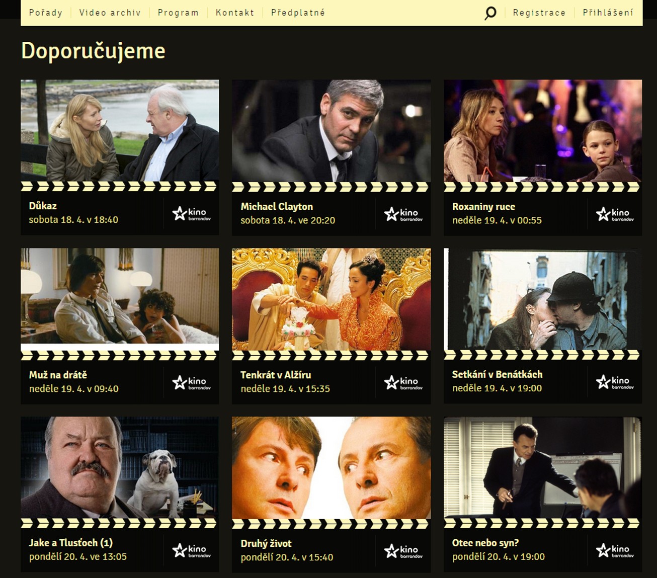 Nové webové stránky Televize Barrandov - duben 2015