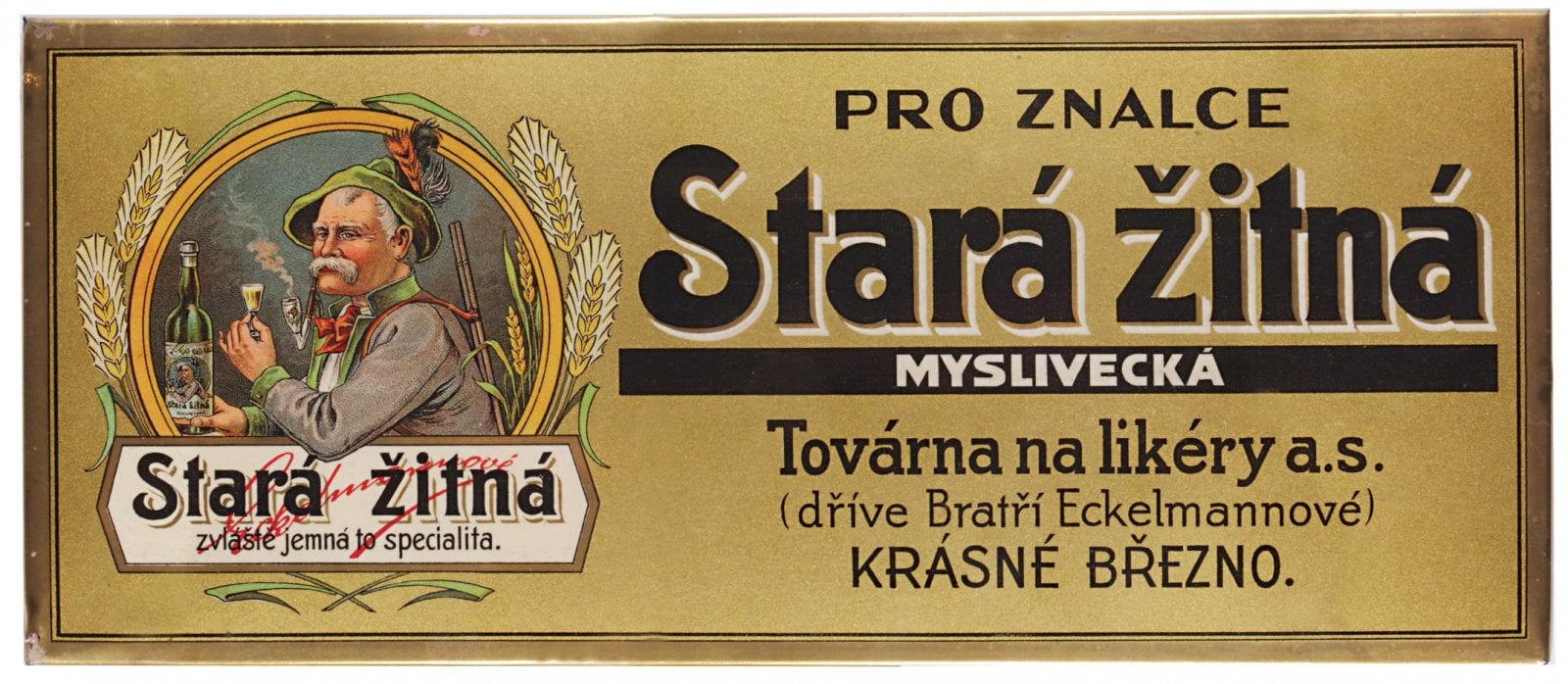 Palírna U Zeleného stromu, historické etikety produktů