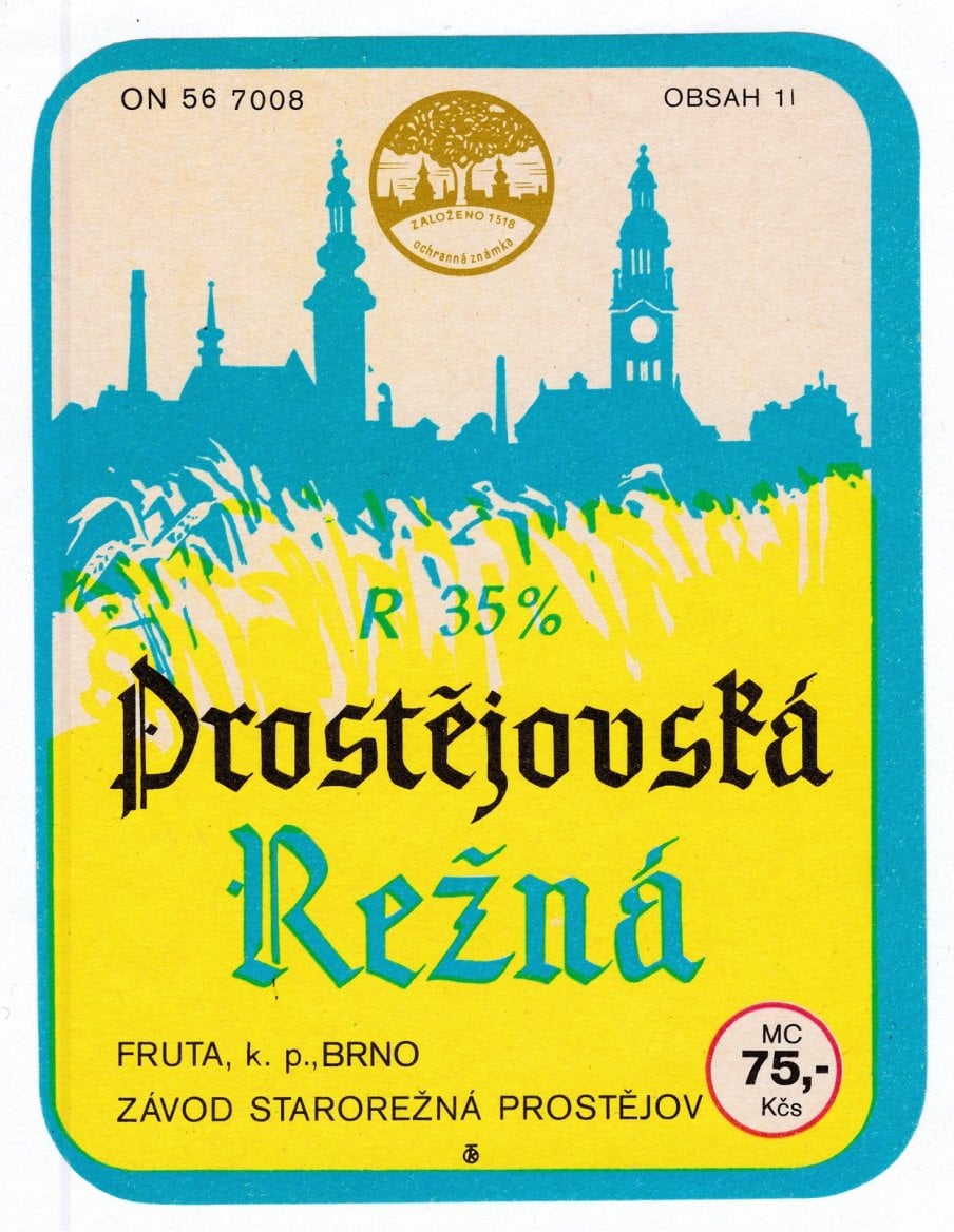 Palírna U Zeleného stromu, historické etikety produktů