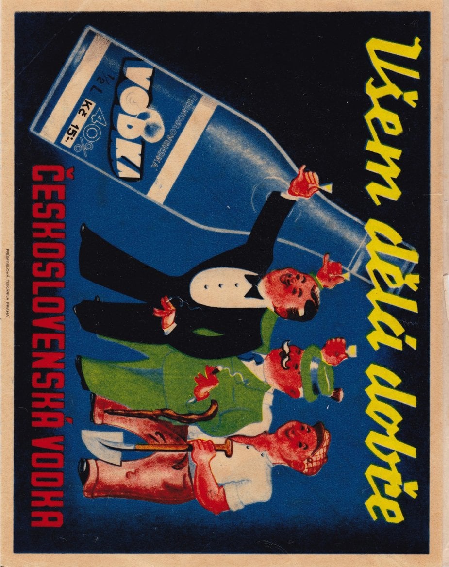 Palírna U Zeleného stromu, historické etikety produktů