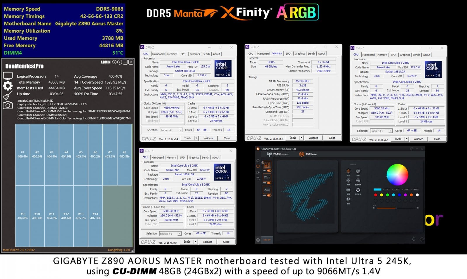 Paměti DDR5 V-Color XFinity+ s OLED displejem