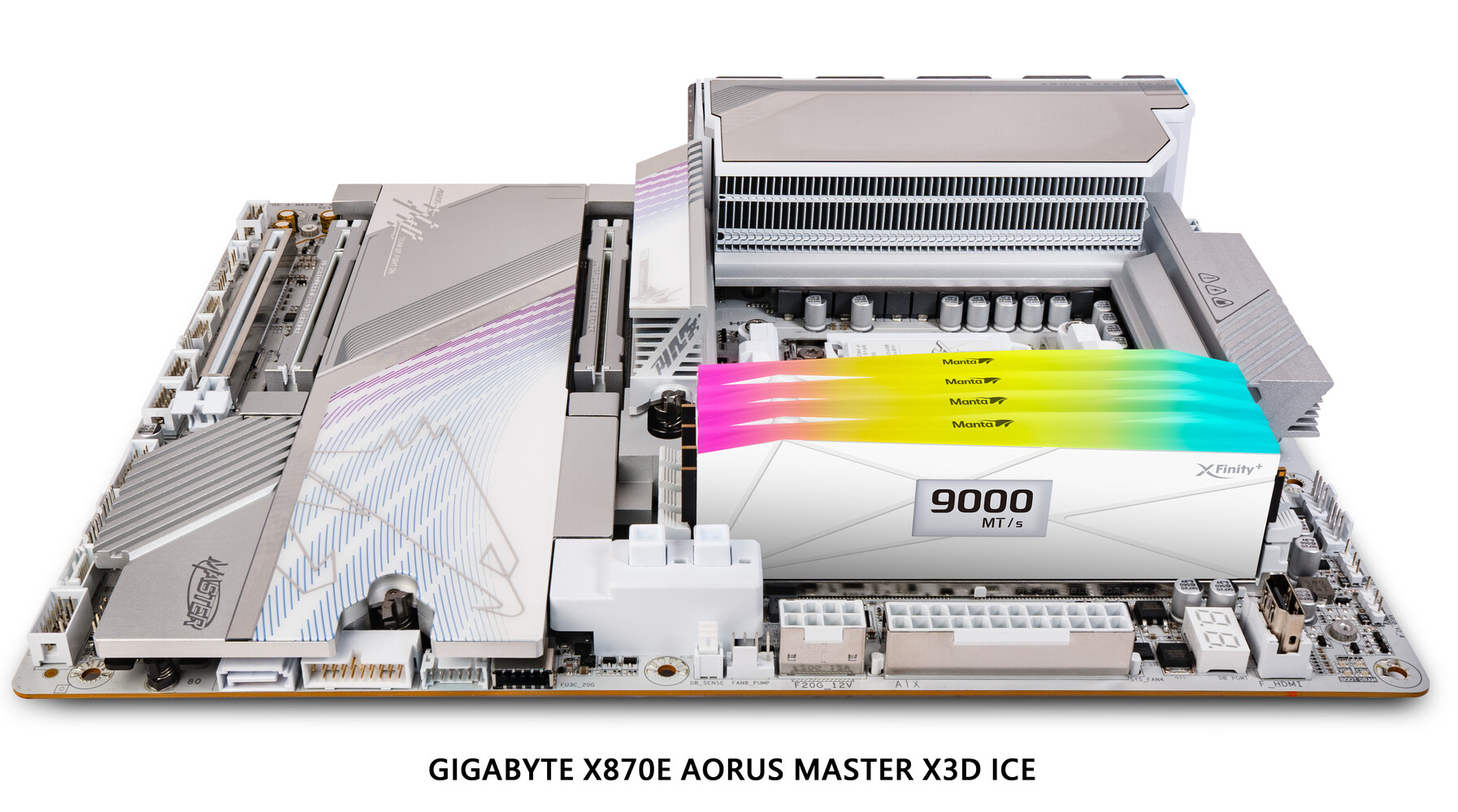 Moduly V-Color XFinity+ na desce Gigabyte X870E Aorus Master X3D ICE