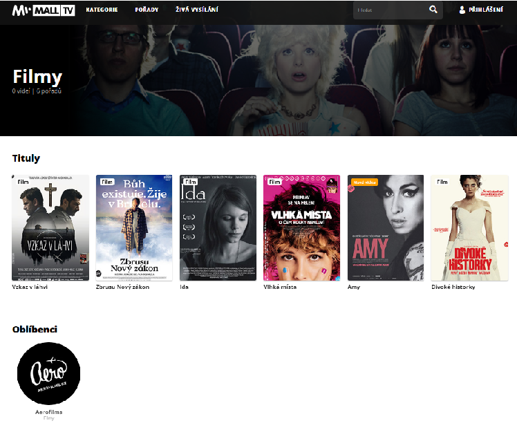 První den vysílání Mall.TV