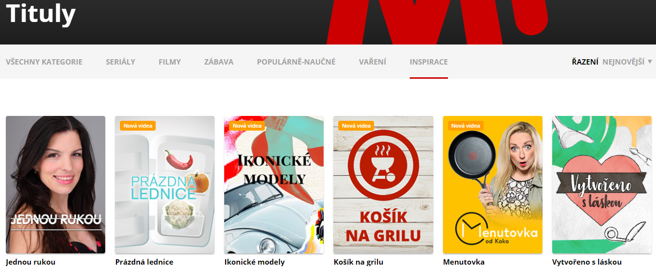 První den vysílání Mall.TV