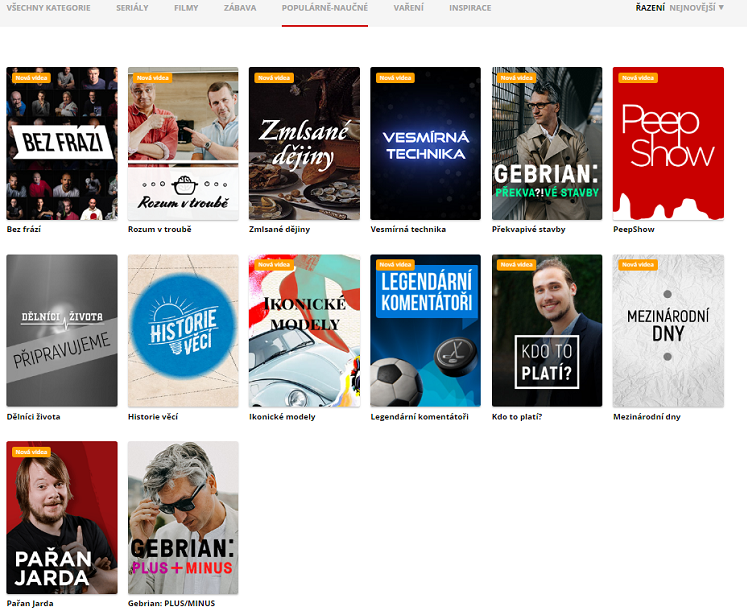 První den vysílání Mall.TV