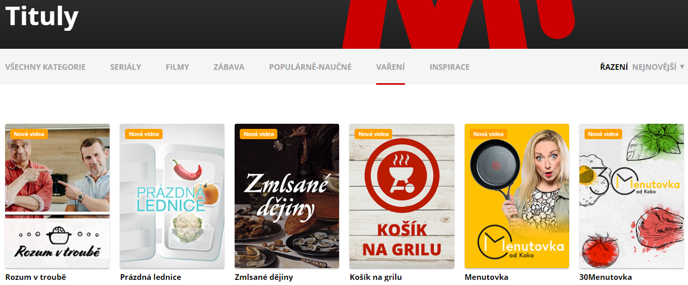 První den vysílání Mall.TV