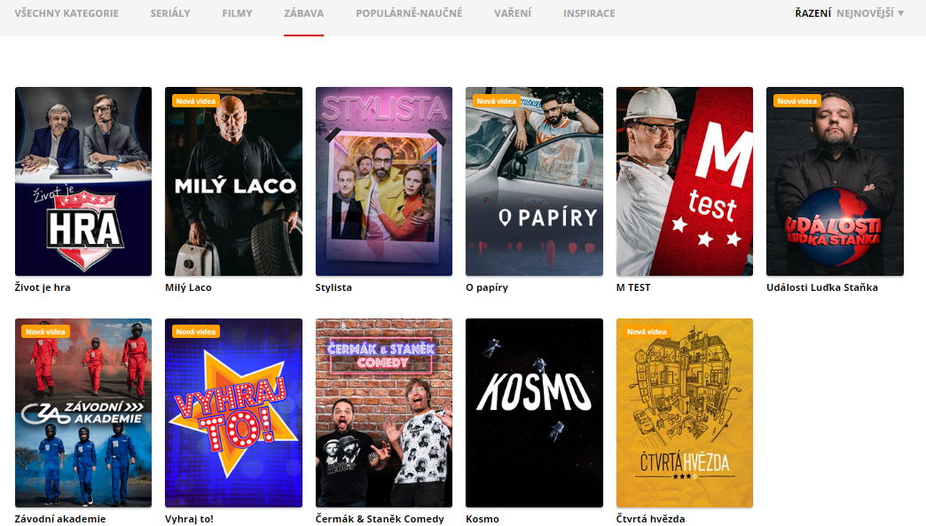 První den vysílání Mall.TV