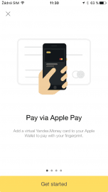 Aplikace Yandex.Money sama nabídne možnost propojení s Apple Pay.