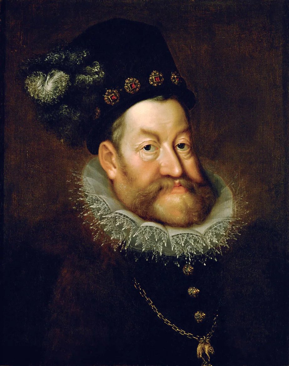 Císař Rudolf II. na portrétu od Hanse von Aachena