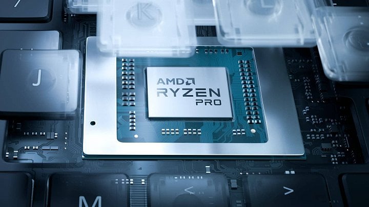 AMD Ryzen 4000 Pro procesor notebooky bga ilustrace 1600