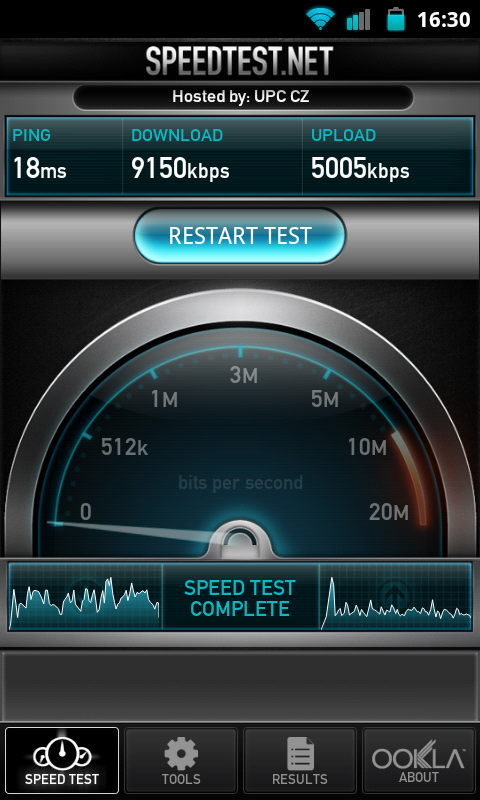 ookla speed test