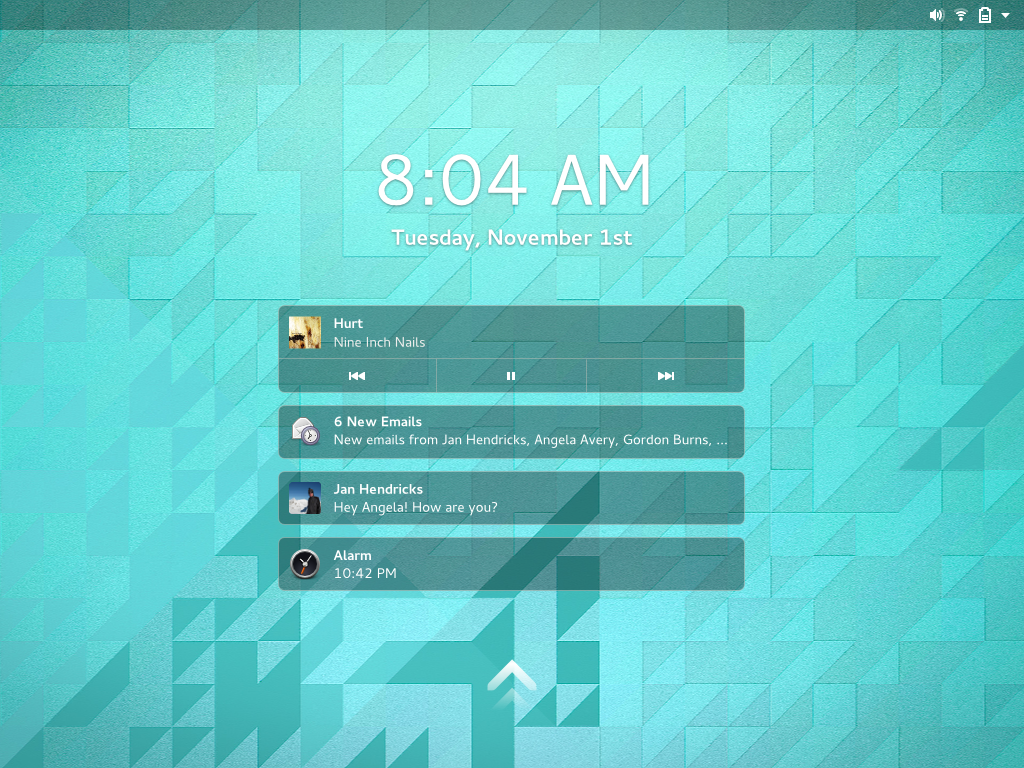 GNOME notification mockups