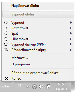 <p>Nabídka pravého tlačítka myši</p>