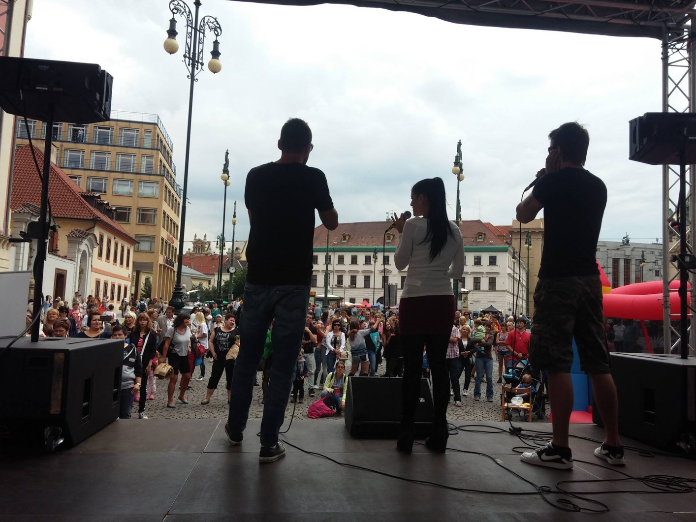 Roadshow televize Harmonie po pražských obchodních centrech