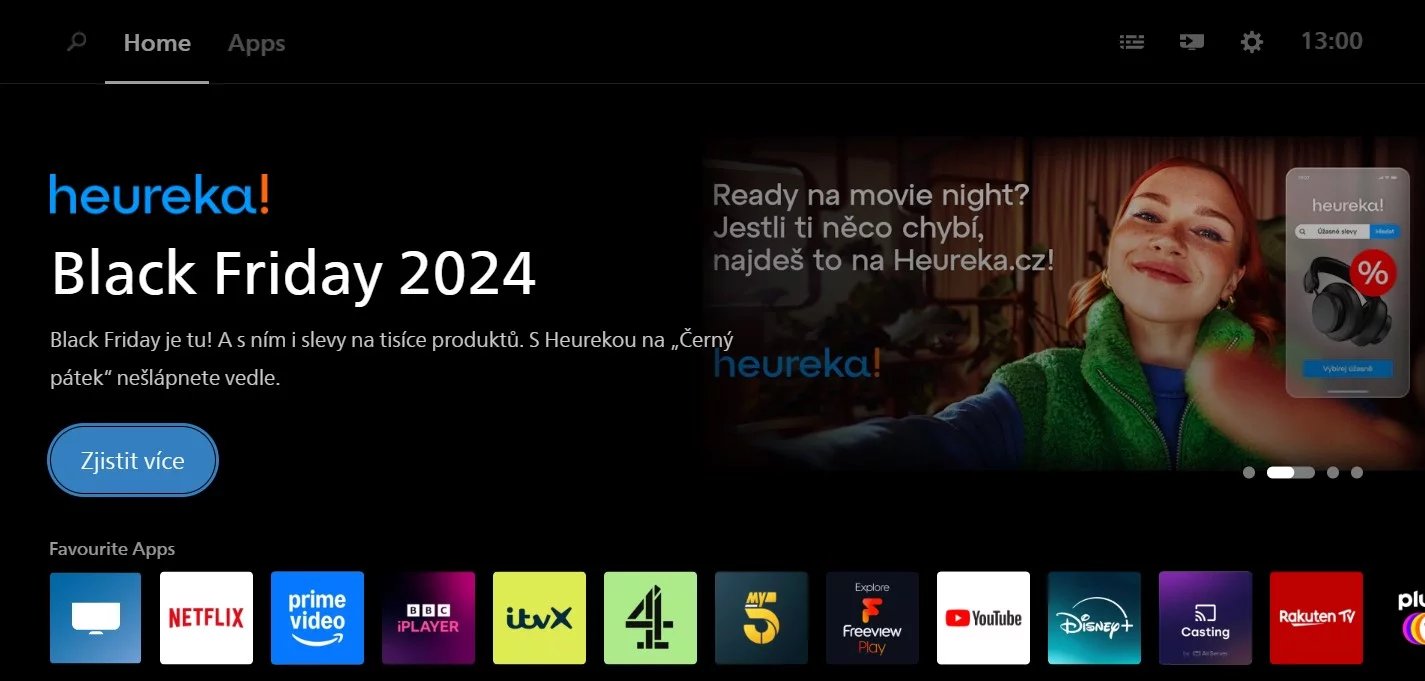 Reklamy v Titan OS se zobrazují na prominentní pozici nad ikonami aplikací.