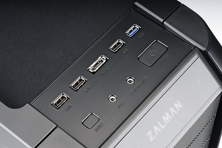 Zalman GS1200 IO panel