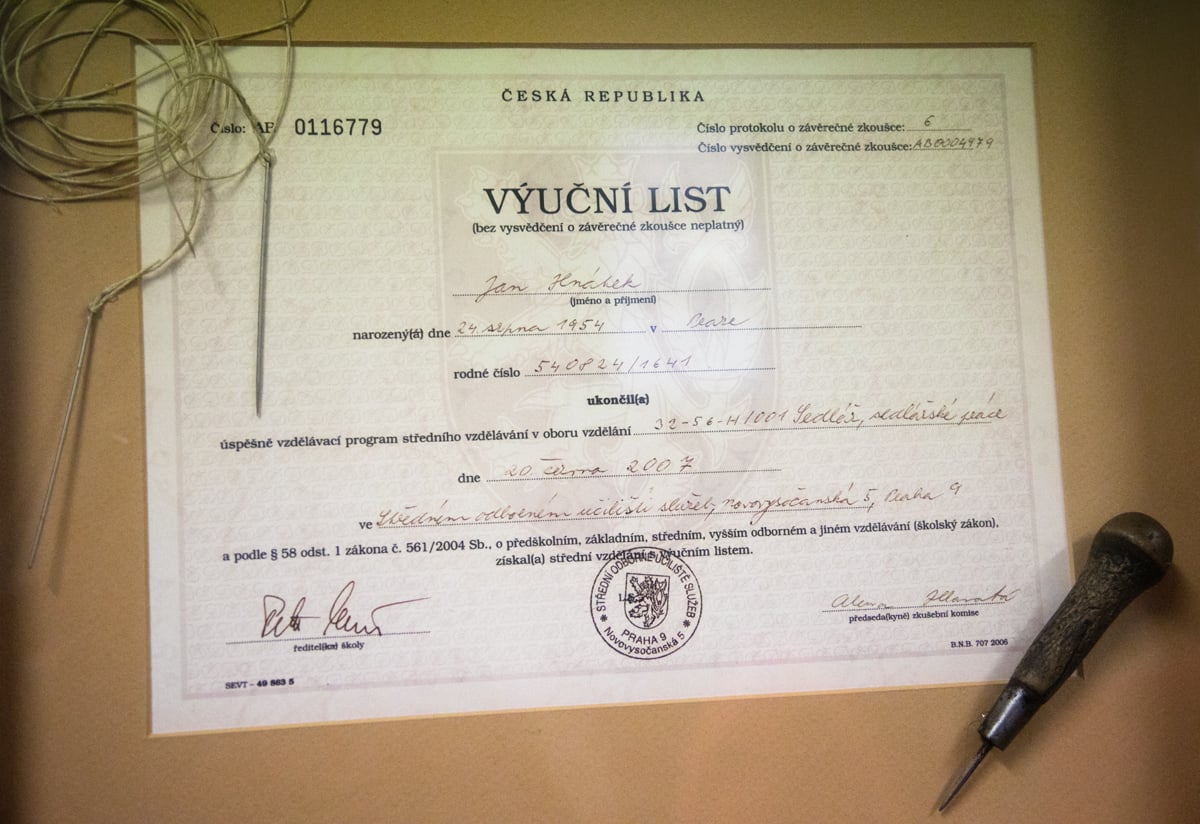 Ateliér pro práci s kůží Haki a jeho zakladatel Jan Hnátek