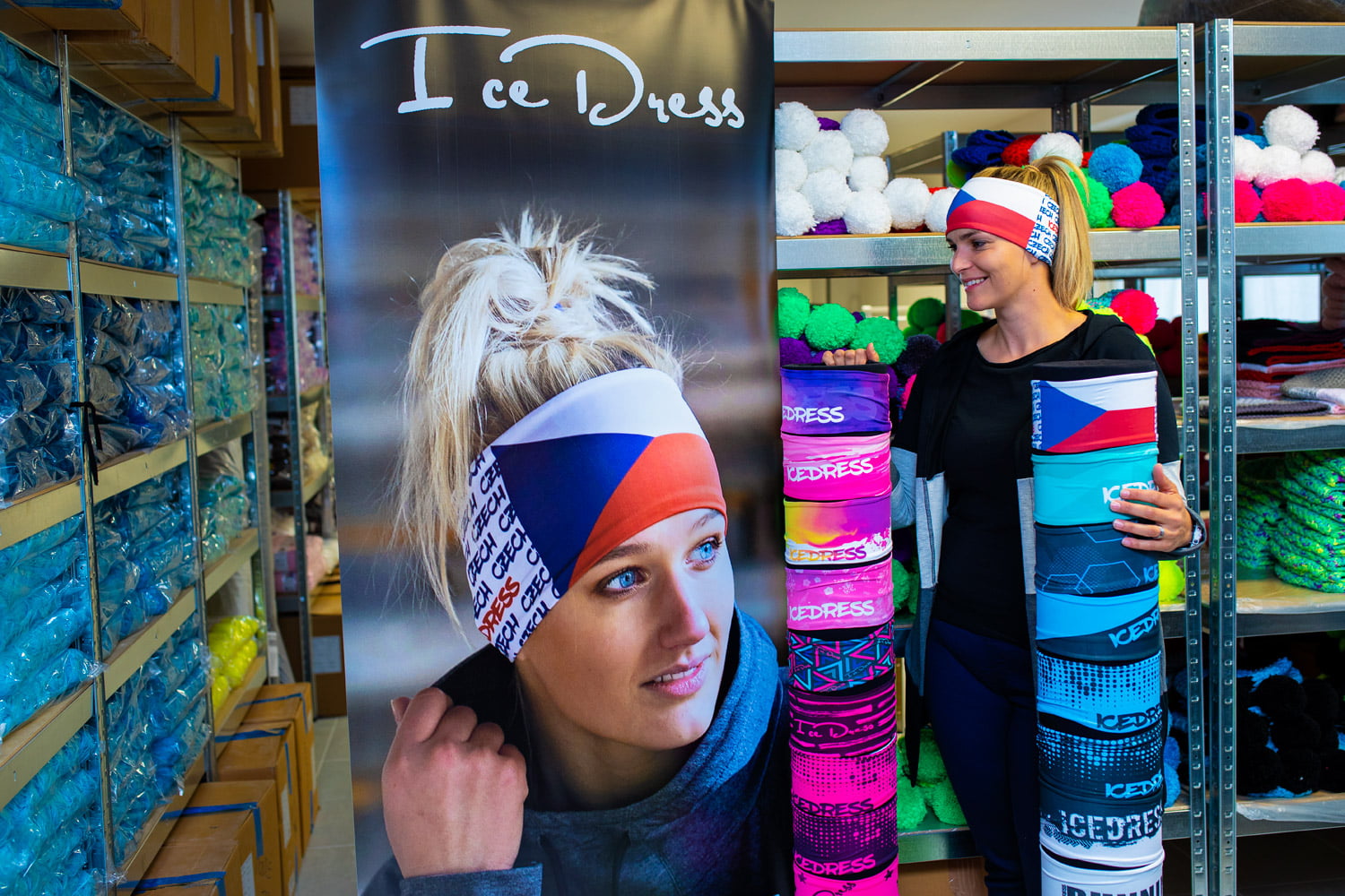 Sportovní čelenky jsou Petřinou srdeční záležitostí. Sama je sportovkyně, tak si je "vymazlila".