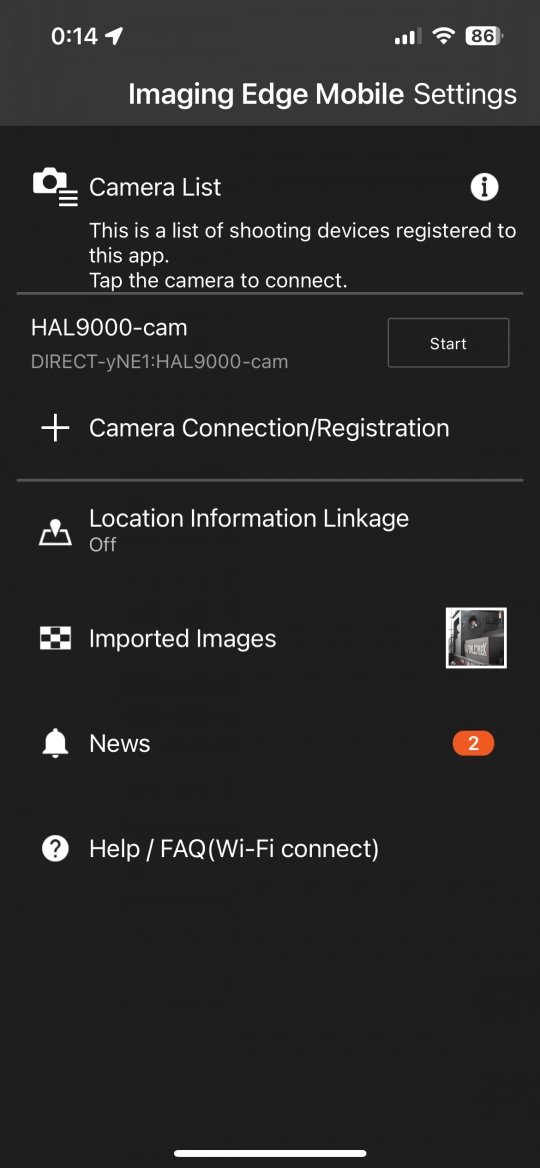 Imaging Edge Mobile
