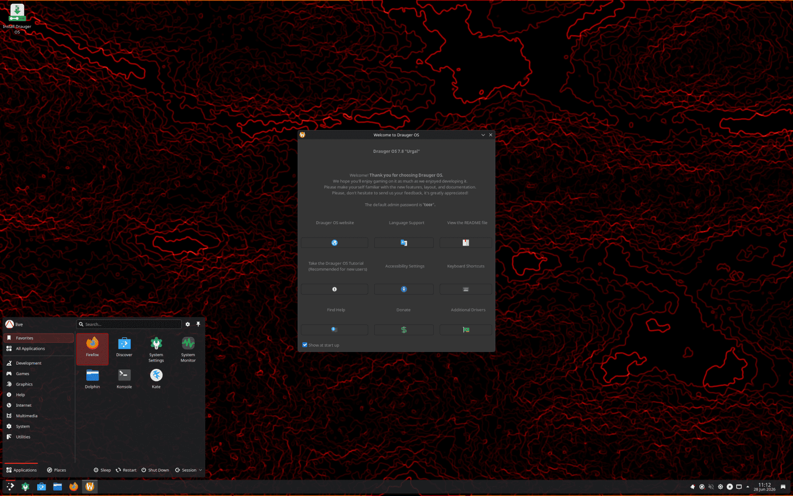 Drauger OS 7.8