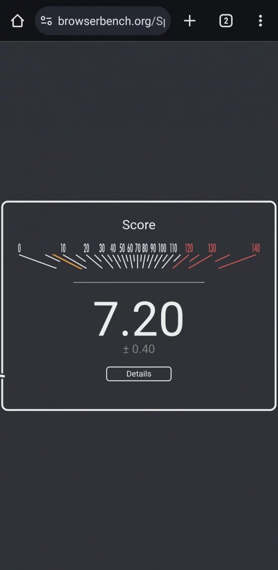 Speedometer 3.0 v Google Chrome