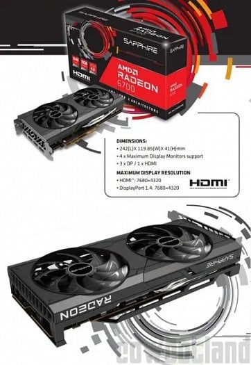 Sapphire Radeon RX 6700 10GB