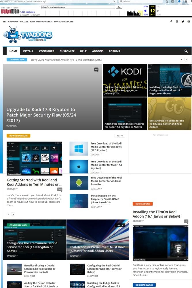 Kodi - TV Addons - dokonalé zmizení