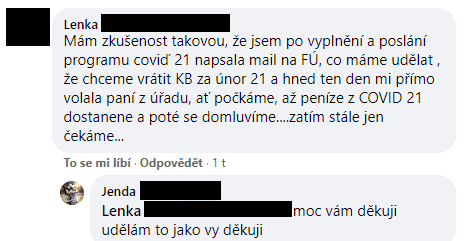 Podnikatelé stále probírají kompenzační bonus a další podporu