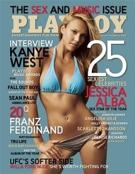 <p>&#160;Časopis Playboy, na jehož obálku se dostala spousta slavných osobností</p>