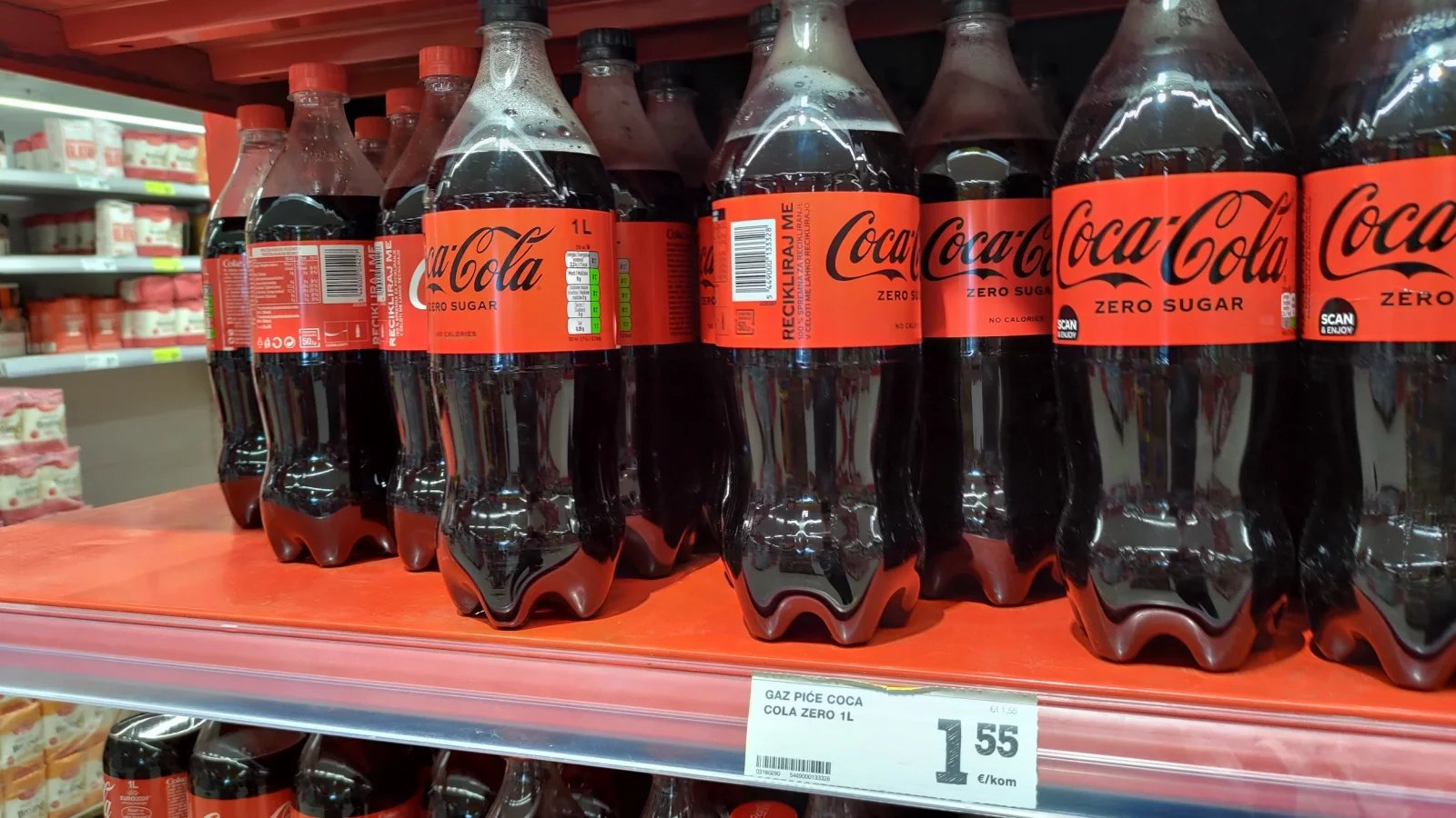 Ceny potravin v Chorvatsku. Konzum, město Krk na ostrově Krk. (9. 6. 2024)