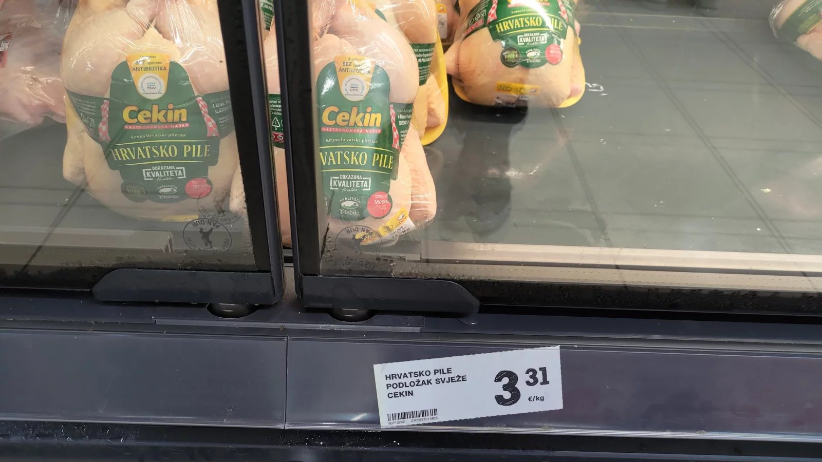 Ceny potravin v Chorvatsku. Konzum, město Krk na ostrově Krk. (9. 6. 2024)