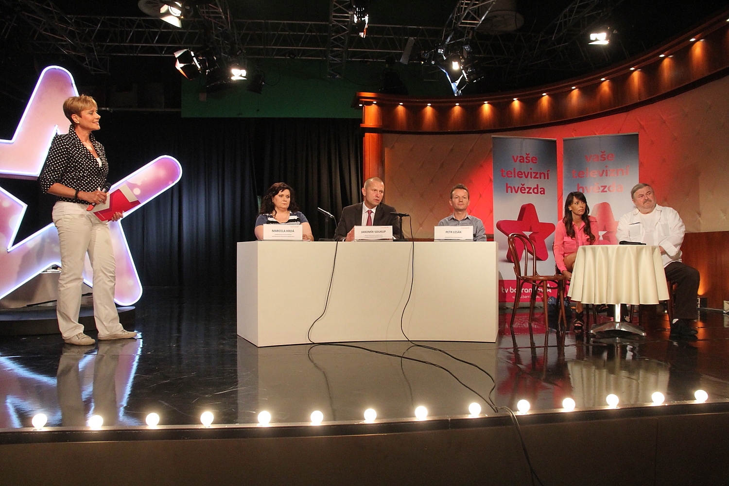 První tisková konference TV Barrandova s Jaromírem Soukupem