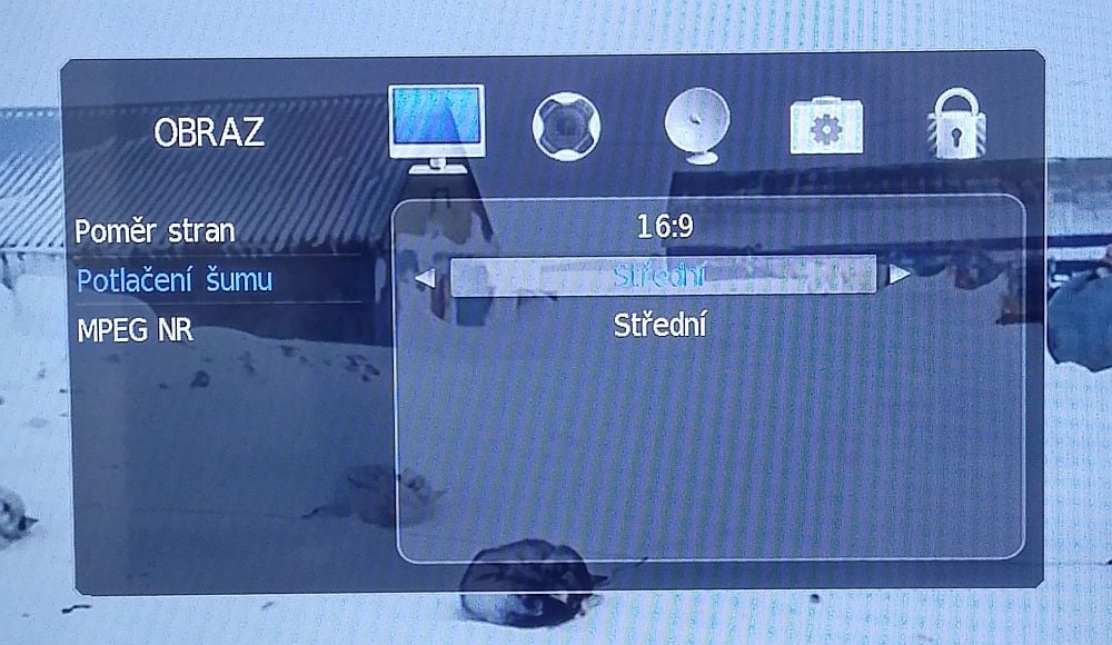 Sencor SLE 3257TCS - Menu nastavení