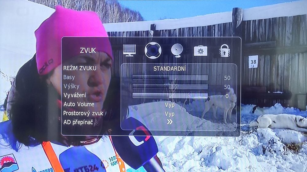 Sencor SLE 3257TCS - Menu nastavení