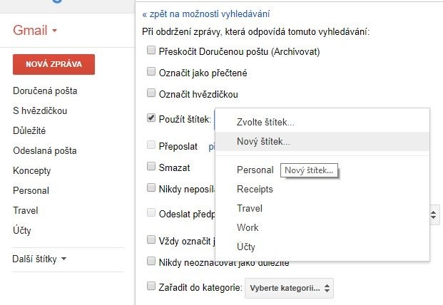 Nastavte si Gmail tak, aby přesměrovával zprávy ze staré e-mailové adresy na novou