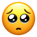 emoji prosící obličej