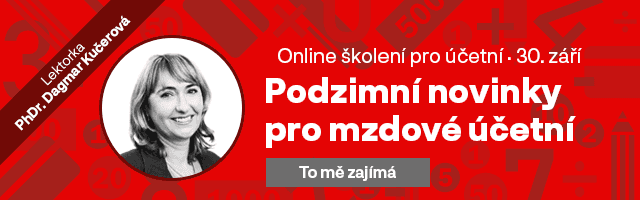 Školení pro účetní - podzimní novinky