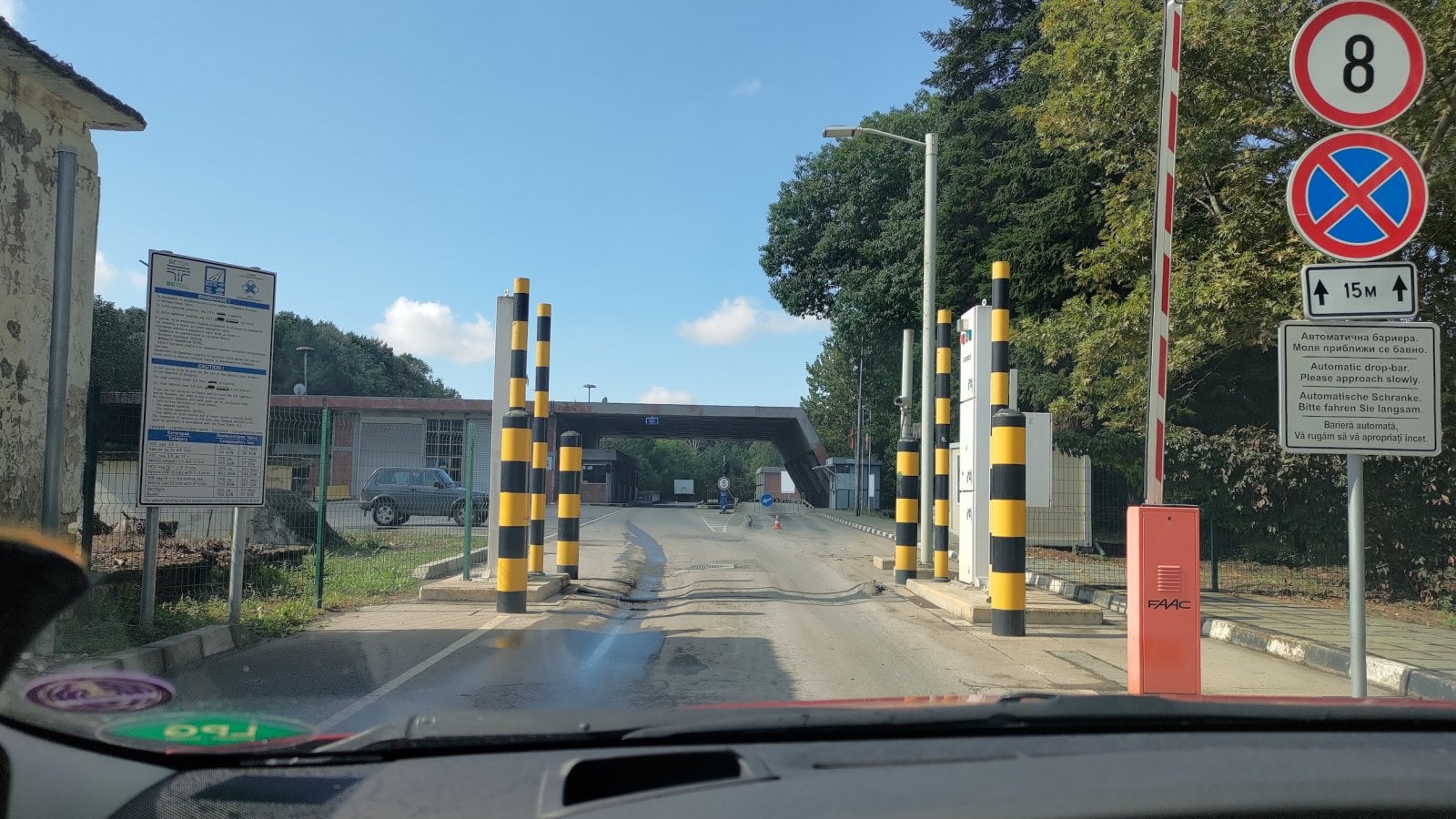 Hraniční přechod Negru Vodă (RO) - Kardam (BG). (13. 09. 2025)