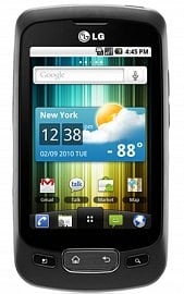 <p>LG Optimus One - hlavní obrazovka</p>