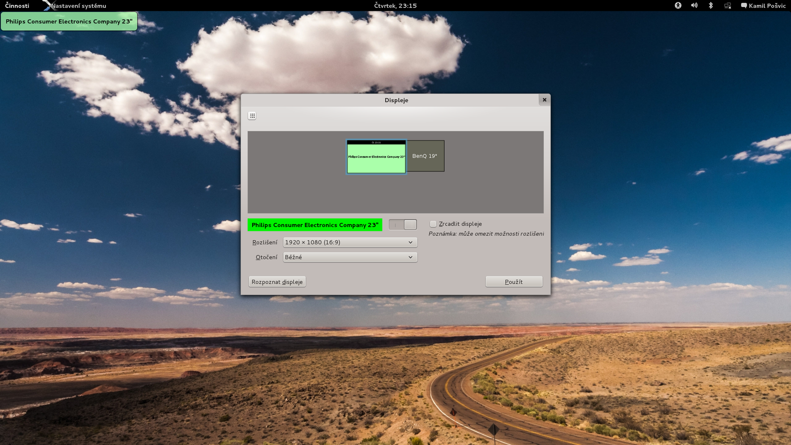 Mageia 3 - uživatelské prostředí GNOME