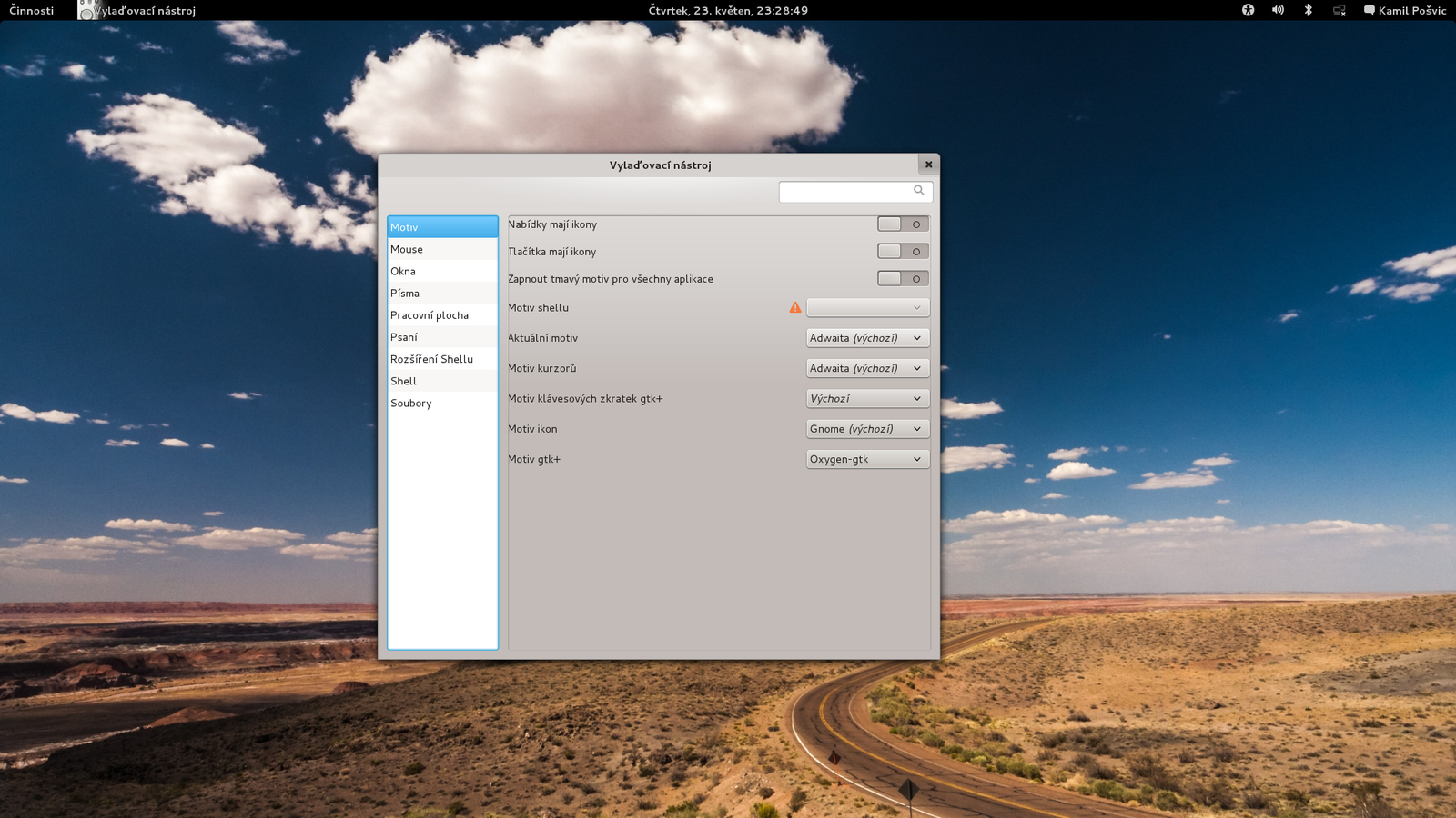 Mageia 3 - uživatelské prostředí GNOME