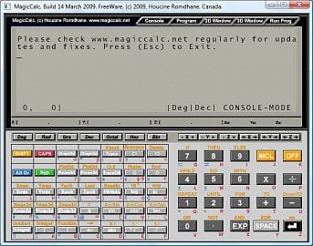 Magic Calculator - interface připomíná starší kapesní kalkulačky