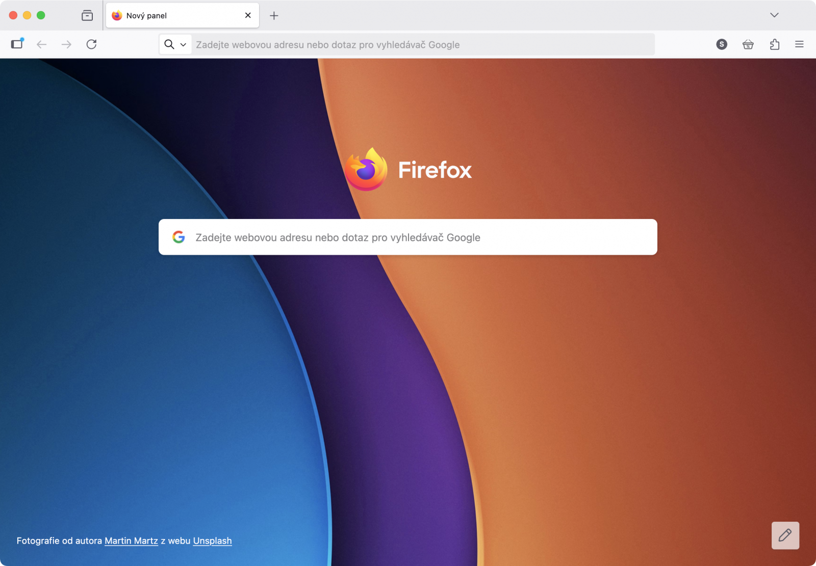 Okno Firefoxu